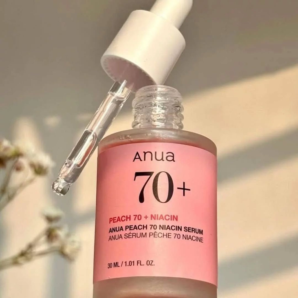 Anua Peach 70 Niacin Serum with 5% Niacinamide for Glass Skin, Brightens Skin & Minimizes Pores