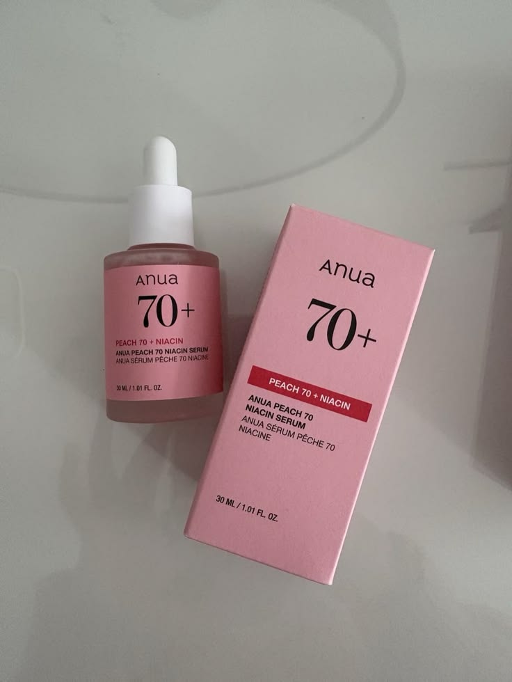 Anua Peach 70 Niacin Serum with 5% Niacinamide for Glass Skin, Brightens Skin & Minimizes Pores