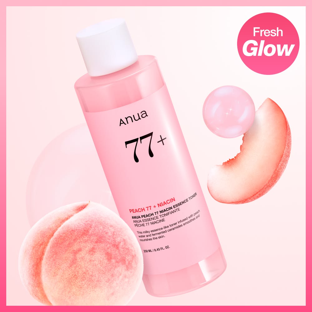 Anua Peach 77 Niacin Essence Toner with 2% Niacinamide for Healthy Glowing Skin & Even Skin Tone